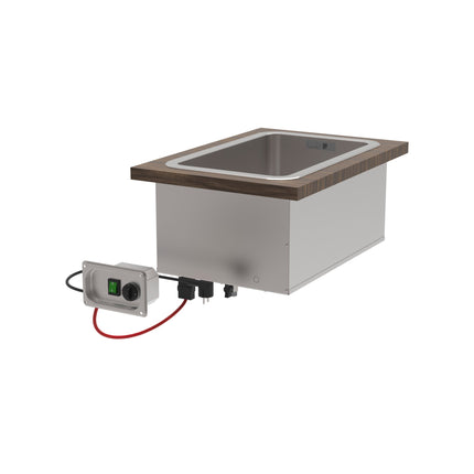 Rieber Einbau-Bain-Marie 1/1 - Verkleidung – Perspektivansicht