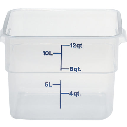 Cambro CamSquare® Vorratsbehälter Polypropylene Camsquare, Quadratisch 11,4 L - 12SFSPP190