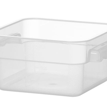 HENDI Lebensmittelbehälter mit Skala – 1 – 9 l – 190 × 190 × H 95 mm – Produktansicht