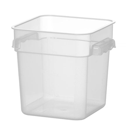 HENDI Lebensmittelbehälter mit Skala – 3 – 8 l – 190 × 190 × H 180 mm – Produktansicht