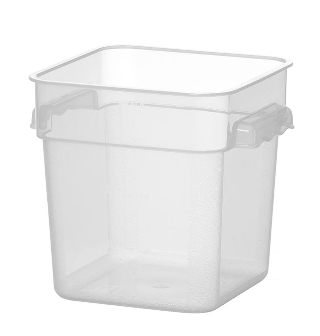 HENDI Lebensmittelbehälter mit Skala – 3 – 8 l – 190 × 190 × H 180 mm – Produktansicht