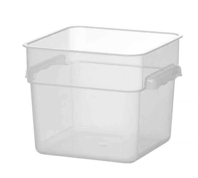 HENDI Lebensmittelbehälter mit Skala – 5 – 7 l – 235 × 235 × H 180 mm – Produktansicht