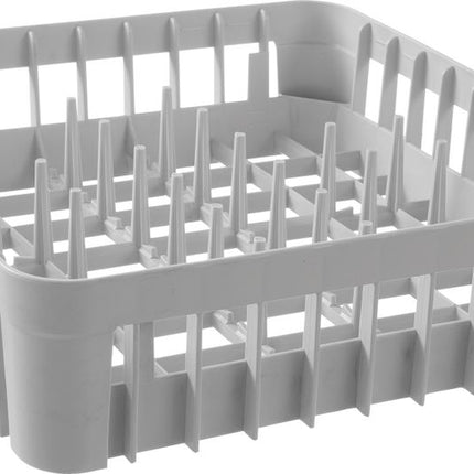 HENDI Gläserkorb für Gläserspüler – mit 20 Stützstiften – 400 × 400 × 110 mm – Produktansicht