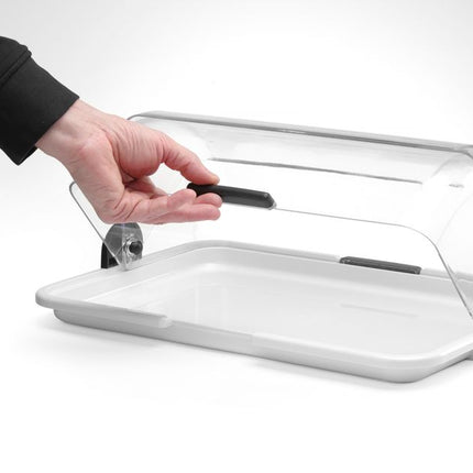 HENDI Rolltop-Display – Weiß – 465 × 315 × 195 mm – Rechteckig – weitere Produktansicht