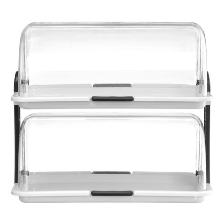HENDI Rolltop-Display – Weiß – 475 × 325 × 415 mm – Rechteckig – Produktansicht