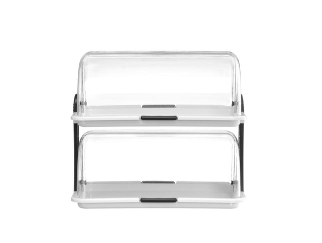 HENDI Rolltop-Display – Weiß – 380 × 260 × 355 mm – Rechteckig – Produktansicht