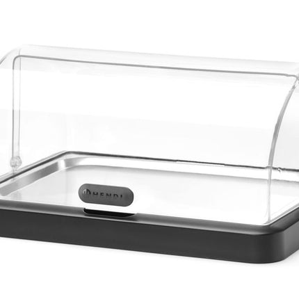 HENDI Rolltop Kühldisplay Duo UNIQ – designed by Robert Bronwasser – Einzel – Schwarz – 460 × 355 × 220 mm – Rechteckig – weitere Produktansicht