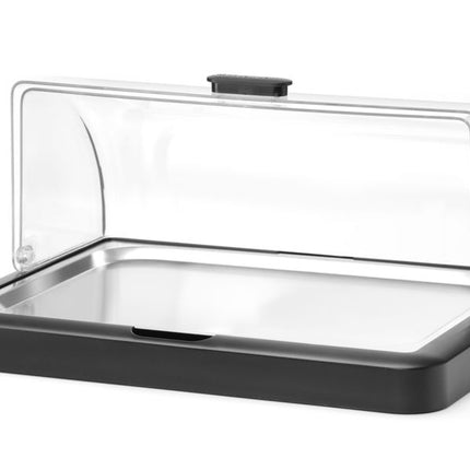 HENDI Rolltop Kühldisplay Duo UNIQ – designed by Robert Bronwasser – Einzel – Schwarz – 460 × 355 × 220 mm – Rechteckig – weitere Produktansicht