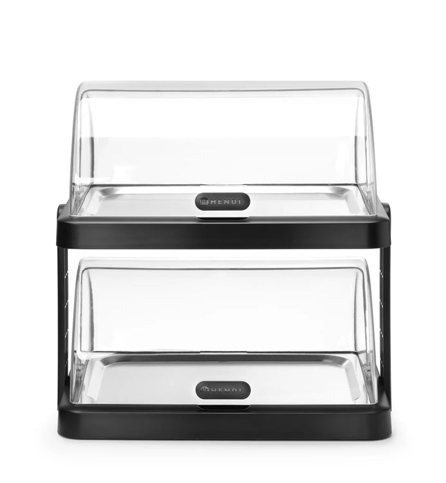 Hendi Doppel-Rolltop-Kühldisplay Duo UNIQ schwarz