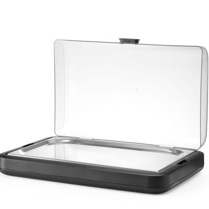 HENDI Kühldisplay UNIQ – designed by Robert Bronwasser – GN 1 / 1 – Schwarz – 593 × 389 × 147 mm – Rechteckig – weitere Produktansicht