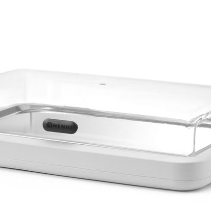 HENDI Kühldisplay UNIQ – designed by Robert Bronwasser – GN 1 / 1 – Weiß – 593 × 389 × 147 mm – Rechteckig – weitere Produktansicht