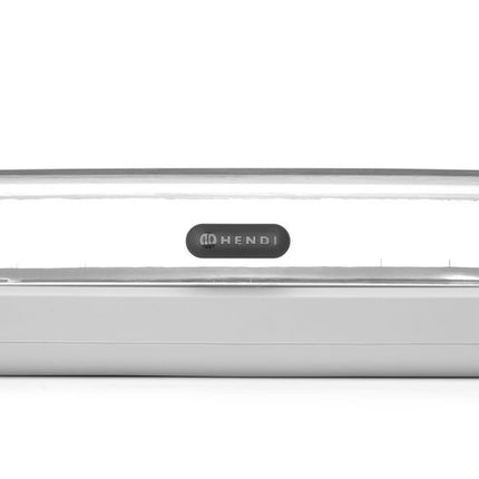 HENDI Kühldisplay UNIQ – designed by Robert Bronwasser – GN 1 / 1 – Weiß – 593 × 389 × 147 mm – Rechteckig – Produktansicht