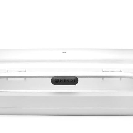 HENDI Kühldisplay UNIQ – designed by Robert Bronwasser – GN 1 / 1 – Weiß – 593 × 389 × 147 mm – Rechteckig – weitere Produktansicht