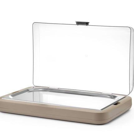 HENDI Kühldisplay UNIQ – designed by Robert Bronwasser – GN 1 / 1 – Beige – 593 × 389 × 147 mm – Rechteckig – weitere Produktansicht