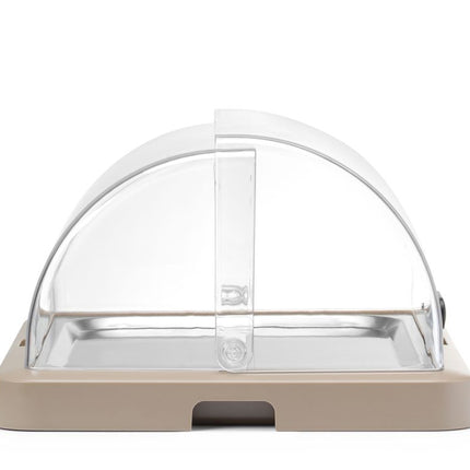 HENDI Rolltop Kühldisplay Duo UNIQ – designed by Robert Bronwasser – Einzel – Beige – 460 × 355 × 220 mm – Rechteckig – weitere Produktansicht