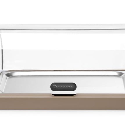 HENDI Rolltop Kühldisplay Duo UNIQ – designed by Robert Bronwasser – Einzel – Beige – 460 × 355 × 220 mm – Rechteckig – weitere Produktansicht