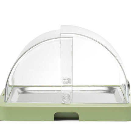 HENDI Rolltop Kühldisplay Duo UNIQ – designed by Robert Bronwasser – Einzel – Grün – 460 × 355 × 220 mm – Rechteckig – weitere Produktansicht