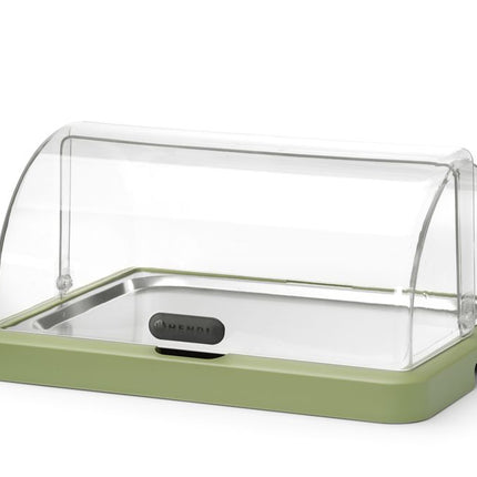 HENDI Rolltop Kühldisplay Duo UNIQ – designed by Robert Bronwasser – Einzel – Grün – 460 × 355 × 220 mm – Rechteckig – Produktansicht