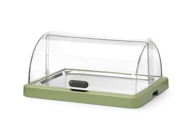 HENDI Rolltop Kühldisplay Duo UNIQ – designed by Robert Bronwasser – Einzel – Grün – 460 × 355 × 220 mm – Rechteckig – Produktansicht