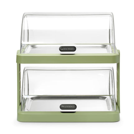 HENDI Rolltop Kühldisplay Duo UNIQ – designed by Robert Bronwasser – Doppelt – Grün – 480 × 355 × 480 mm – Rechteckig – weitere Produktansicht