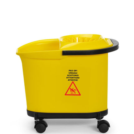 HENDI Wischeimer – 16 l – Gelb – 405 × 296 × H 340 mm – Produktansicht