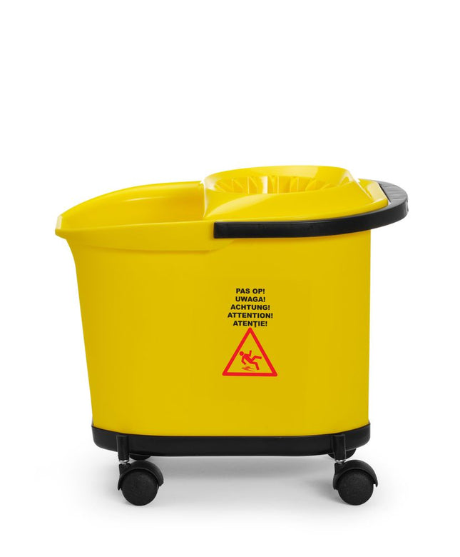 HENDI Wischeimer – 16 l – Gelb – 405 × 296 × H 340 mm – Produktansicht