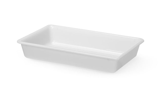 HENDI Vorbereitungsschale – 6 l – Weiß – 430 × 285 × H 75 mm – Produktansicht