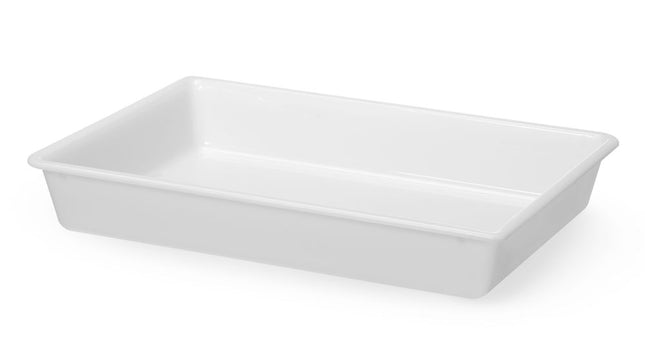HENDI Vorbereitungsschale – 12 l – Weiß – 535 × 385 × H 85 mm – Produktansicht