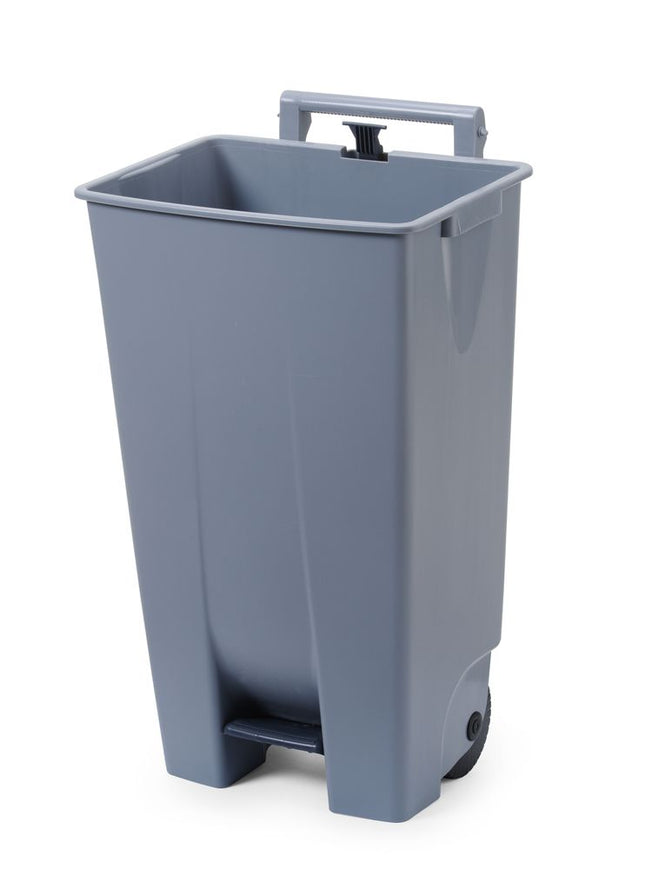 HENDI Abfallbehälter – 120 l – Hellgrau – 510 × 425 × H 875 mm – Produktansicht