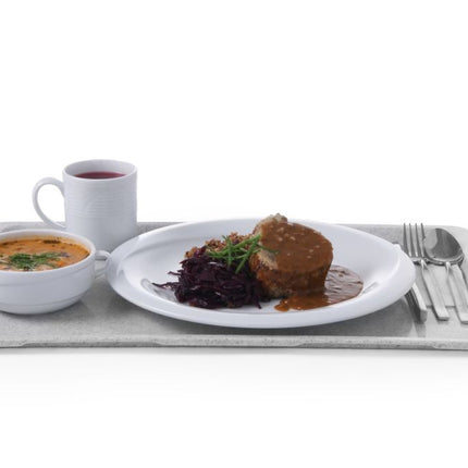 AmerBox Polyestertablett für Selbstbedienungsrestaurants – GN 1 / 1 – Granit – 530 × 325 mm – weitere Produktansicht