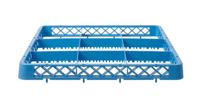 HENDI Aufsatz für Geschirrspülkorb – 9 Fächer 150 × 150 mm – 500 × 500 × 45 mm – Produktansicht