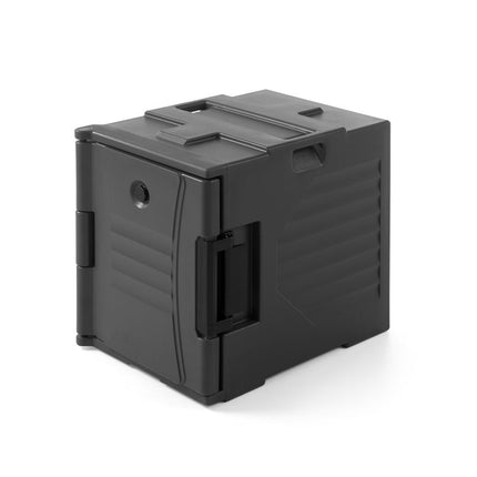 AmerBox Thermo Catering-Container 2x GN 1 / 1 200 – Dunkelgrau – 477 × 680 × 620 mm – Produktansicht
