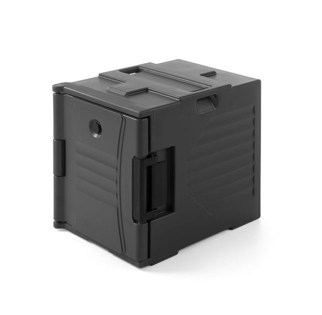 AmerBox Thermo Catering-Container 2x GN 1 / 1 200 – Dunkelgrau – 477 × 680 × 620 mm – Produktansicht