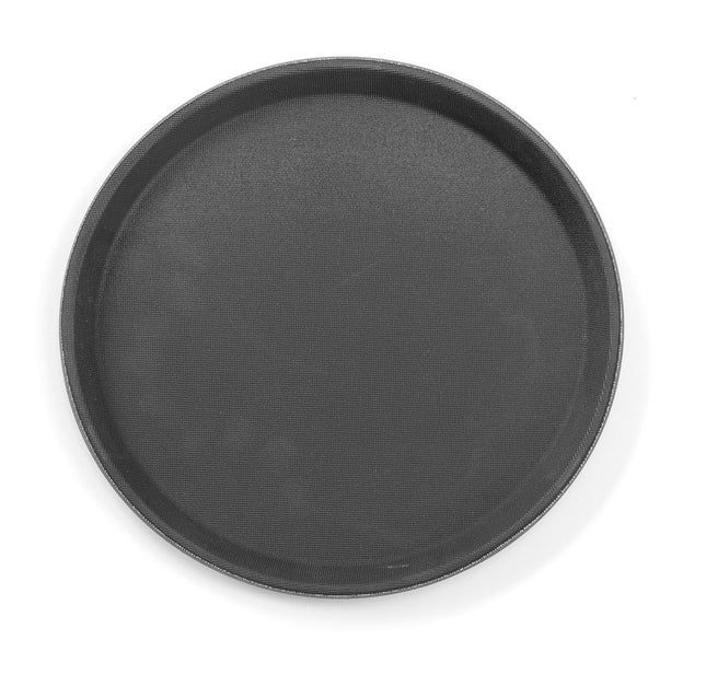 HENDI Antirutsch-Serviertablett – rund – Ø 280 × H 20 mm – Produktansicht