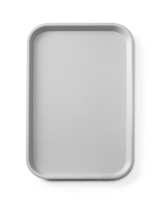 AmerBox Fast-Food-Tablett GN 1 / 1 Polypropylen – Rechteckig – Hellgrau – 530 × 325 × H 20 mm – Produktansicht