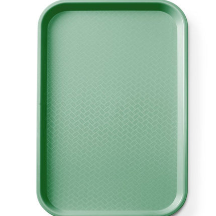 AmerBox Fast-Food-Tablett GN 1 / 1 Polypropylen – Rechteckig – Grün – 530 × 325 × H 20 mm – Produktansicht