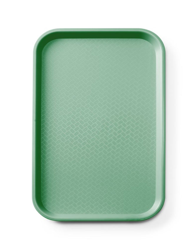 AmerBox Fast-Food-Tablett GN 1 / 1 Polypropylen – Rechteckig – Grün – 530 × 325 × H 20 mm – Produktansicht