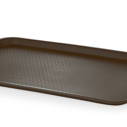 AmerBox Fast-Food-Tablett GN 1 / 1 Polypropylen – Rechteckig – Braun – 530 × 325 × H 20 mm – Weitere Produktansicht