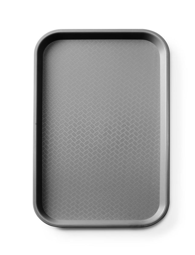 AmerBox Fast-Food-Tablett GN 1 / 1 Polypropylen – Rechteckig – Schwarz – 530 × 325 × H 20 mm – Produktansicht