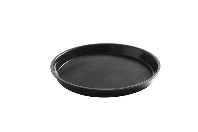 HENDI Serviertablett rund mit hohem Rand – Ø 320 × H 37 mm – Produktansicht