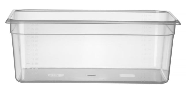 HENDI Gastronorm-Behälter 1 / 1 – Profi Line – GN 1 / 1 – 24 l – Transparent – 530 × 325 × 200 mm – Produktansicht