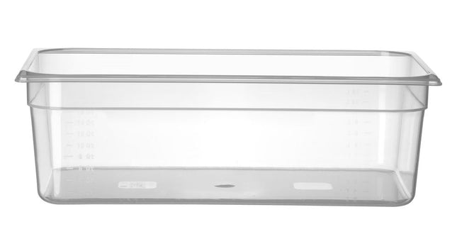 HENDI Gastronorm-Behälter 1 / 1 – Profi Line – GN 1 / 1 – 18 l – Transparent – 530 × 325 × 150 mm – Produktansicht