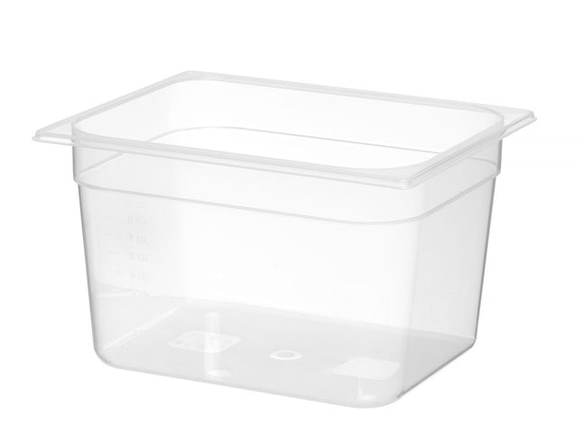 HENDI Gastronorm-Behälter 1 / 2 – Profi Line – GN 1 / 2 – 11 l – Transparent – 325 × 265 × 200 mm – Produktansicht