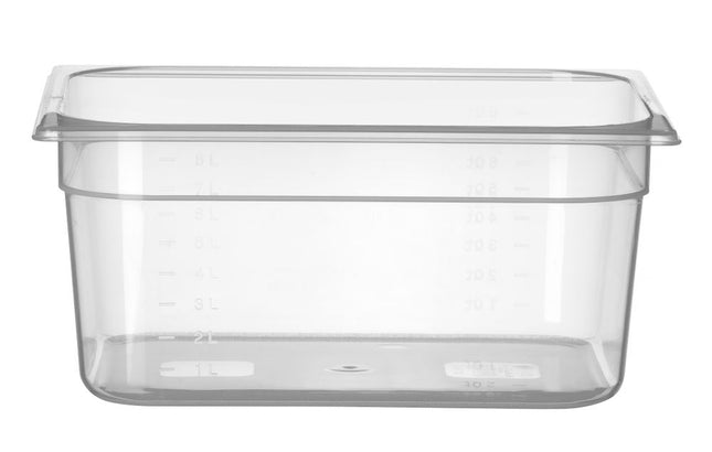 HENDI Gastronorm-Behälter 1 / 2 – Profi Line – GN 1 / 2 – 8 l – Transparent – 325 × 265 × 150 mm – Produktansicht
