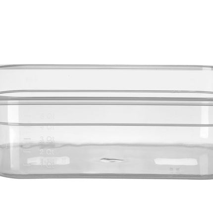 HENDI Gastronorm-Behälter 1 / 2 – Profi Line – GN 1 / 2 – 5 l – Transparent – 325 × 265 × 100 mm – Produktansicht