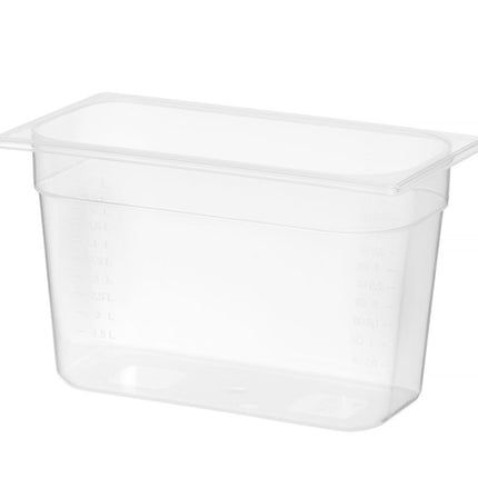 HENDI Gastronorm-Behälter 1 / 3 – Profi Line – GN 1 / 3 – 6.5 l – Transparent – 325 × 176 × 200 mm – weitere Produktansicht