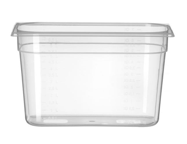 HENDI Gastronorm-Behälter 1 / 3 – Profi Line – GN 1 / 3 – 6.5 l – Transparent – 325 × 176 × 200 mm – Produktansicht