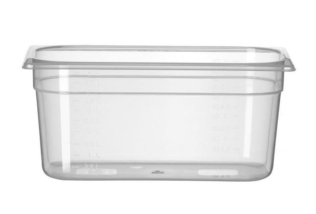 HENDI Gastronorm-Behälter 1 / 3 – Profi Line – GN 1 / 3 – 5 l – Transparent – 325 × 176 × 150 mm – Produktansicht