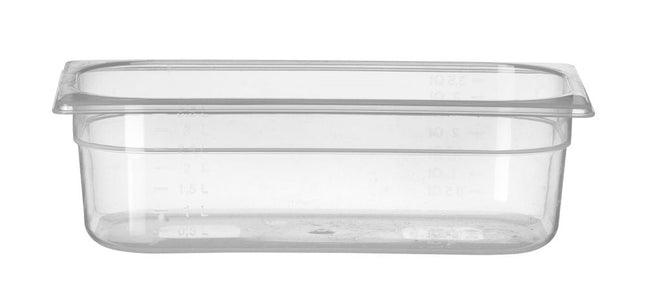 HENDI Gastronorm-Behälter 1 / 3 – Profi Line – GN 1 / 3 – 3.5 l – Transparent – 325 × 176 × 100 mm – Produktansicht