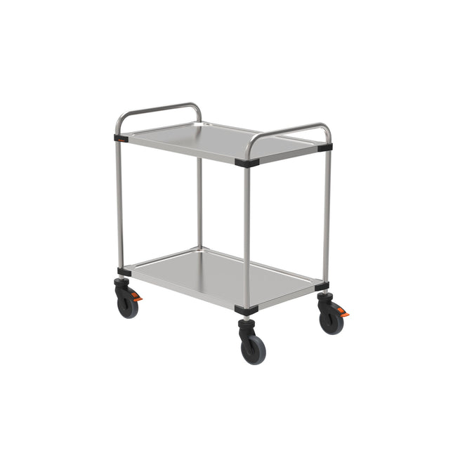 Rieber Servierwagen 850 – 2 Borde montiert – Perspektivansicht